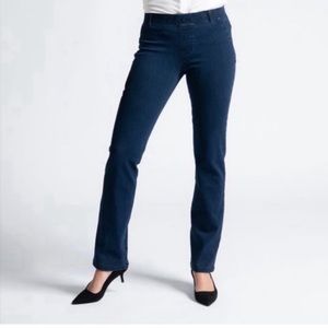 Betabrand Yoga Denim Straight Leg